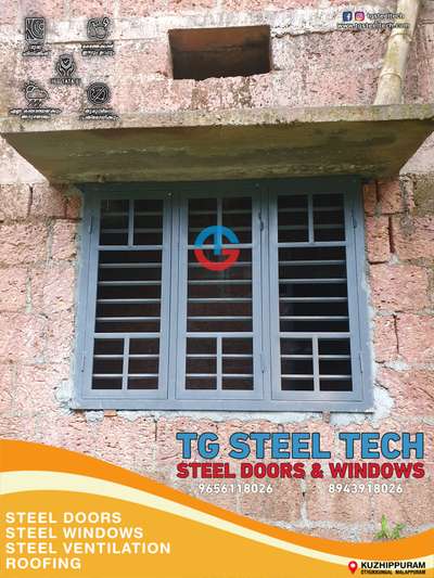 TATA Gi ൽ നിർമ്മിതമായ സ്റ്റീൽ ജനൽ, ഡോറുകൾ-steel doors  windows & ventilation-all kerala delivery

Tg steel tech steel doors and windows

HIGH QUALITY 16 GUAGE TATA GI 
WEATHER PROOF
FIRE RESISTANT 
TERMITE RESISTANT 
ANTI CORROSIVE TREATED
MAINTENANCE FREE
ALL KERALA DELIVERY 
CUSTOM SIZES AVAILABLE

TG STEEL TECH 
STEEL DOORS
 AND WINDOWS 
KOTTAKAL, MALAPPURAM 
9656118026
8943918026

 #TATA_STEEL  #TATA #tatasteel #TATA_16_GAUGE_SHEET #FrenchWindows #WindowsDesigns #windows #windowdesign #tgsteeltechwindows #metal #furniture #SteelWindows #steelwindowsanddoors #steelwindow #Steeldoor #steeldoors #steeldoorsANDwindows #tgsteeltech
#AllKeralaDeliveryAvailible #trusted #architecture #steelventilation #ventilation #home #homedecor #industry #allkeraladelivery #interior #cheap #cement #iron #tatagalvano #16guage #120gsm #doors #woodendoors #wood #india #kerala #kannur #malappuram #kasarkod #wayanad #calicut #kochi #eranankulam #thiruvananthapuram #bedroom #kitchen #outdoor #living #staicas