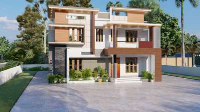 contemporary design elevation  #ElevationHome #Simplestyle #two-story