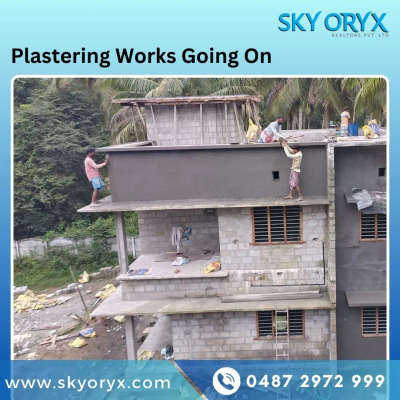 Plastering works going on...

Client: Mrs. Ambili Ravi
Area: 2300sqft.

For more details
☎️ 0487 2972999
🌐 www.skyoryx.com

#skyoryx #builders #buildersinthrissur #house #plan #civil #construction #estimate #plan #elevationdesign #elevation #quality #reinforcedconcrete  #excavation #newhome