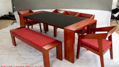 5*3.5 dining table with chair and bench. pls contact@ 9072721023
