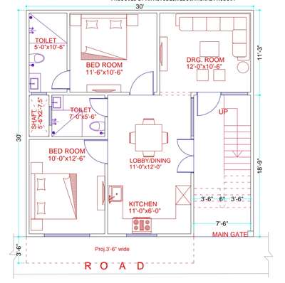 This map is made in 100 yards.  You can see.  In this we have taken two bedrooms and one drawing room and open kitchen. 8077017254 
 #map  #Architect  #architecturedesigns  #Architectural&Interior  #FloorPlans  #InteriorDesigner  #LUXURY_INTERIOR