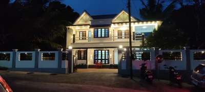 completed project night view from edappara residence Rajakumari