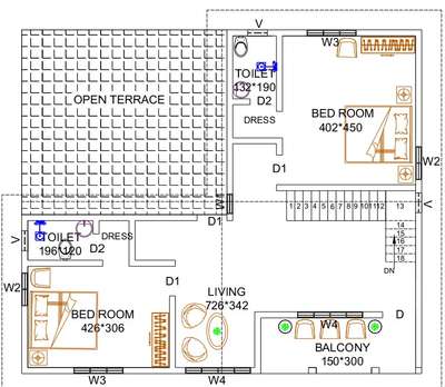 #Firstfloorplan  #2D_plan