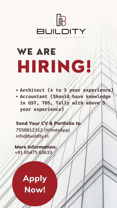 #HiringArchitect #Hiring #atchitect #muvattupuzha