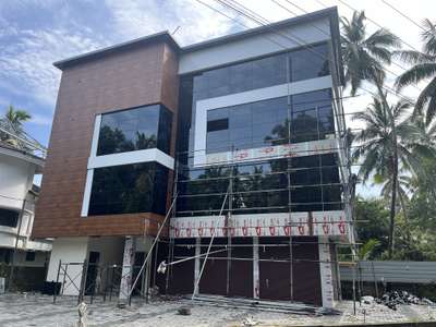 Project PT -1 perumbaipadi pavaratty  #acp_cladding #acpwork #ACPCladding #glazing #structuralglazing #toughendglasswork