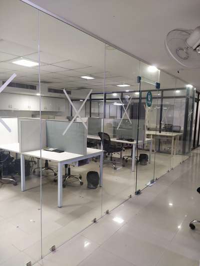 Glass partition #Toughened_Glass #toughenedpartition #office&shopinterior #offer #officefurniture #workstation #follow_me #follow #likes