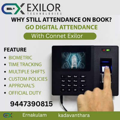 Biometric Attendance System  

 #biometricsystem #intercome #automatic_gates #cctvcamera #firealarm #solarenergysystem