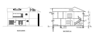 Plan : 3
2D Elevation 
 #ElevationHome  #ElevationDesign  #elevation2d  #autocad  #cross-section   #differnthome  #elegantdesign  #doctorhouse