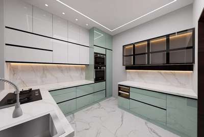 modern kitchen final at Noida sector 62