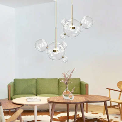 clear glass chandelier
 #clear  # modern  #simple  #soapbubble #modern