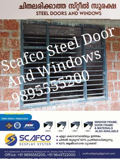 Scafco Steel Door Frame And Window Frames manufacturer 9895555200