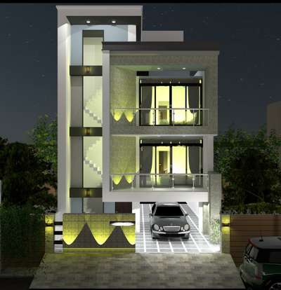 Residential building at Noida sec-14
Front elevation night view