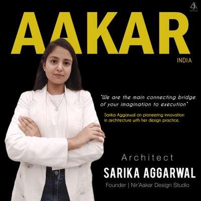 “We are the main connecting bridge of your imagination to execution” ~ says Ar. Sarika Aggarwal 

Beyond blueprints: We design, plan, consult and create your vision with our expertise. Hire us and experience the true essence of majestic living with our unique design language.
Founder : @ar.sarika Ar. Sarika Aggarwal 

Follow @niraakar_design_studio for all new updates. Feel free to Contact us for all project related queries. 
Also, do not forget to check out @design_tips_by_niraakar for all designing related tips and tricks! 

#architecture #interiordesign #magazine #architecturedesign #designmagazine #explore #foryou #igreach #newpost #architect #archilovers #quotes #luxurylifestyle #archdaily #metropolis #ad #architecturelovers #homedecor #businesswoman #architectureporn #magazinecover #hardwork #suggested 

(Interior Design, Architecture, Architecture magazine, magazine cover, Inspiration, Business Woman, Architect, Interior Designer, Planner, Luxury spaces, Design Inspiration)