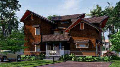 kerala style
 #KeralaStyleHouse  #keralahomeplans  #SemiTraditionalStyle  #SlopingRoofHouse  #moderntraditional  #exposedbrick  #exposedlaterite  #exposedconcrete  #ClayRoofTiles