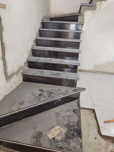 staircase design granite or marble  #HouseDesigns  #ElevationHome  #ContemporaryHouse
