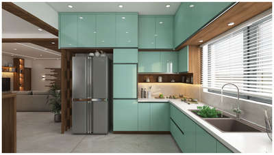 Completed interior project !
Including design and execution . 
 #KitchenInterior  #InteriorDesigner  #interiordesignkerala