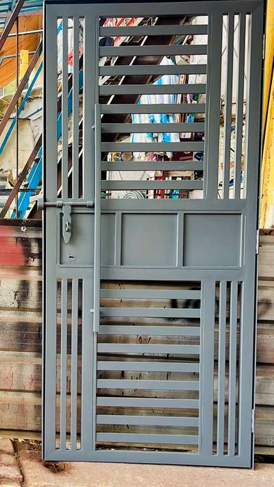 Iron pipe safety door new design  #irondoors