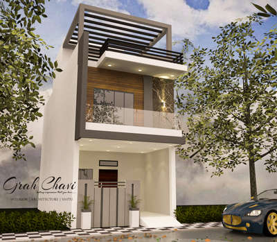 15x40 modern elevation design at super corridor indore