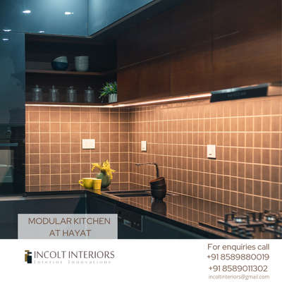 Modular kitchen at Hayat.
.
.
.
For details call 
+91 8589880019
 #KitchenInterior  #interiorcontractors  #modular #ModularKitchen  #interiorstyling  #interiordecor