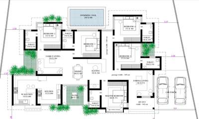 another plan of same plot @ kothamangalam