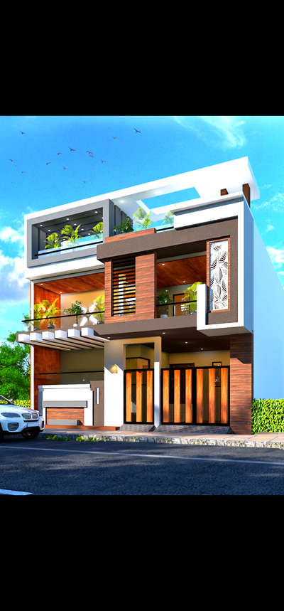 This our previous work for Mr. Rajeev ji.  #exteriordesigns  #exterior_Work  #rendering  #vrayrender  #30x60houseplan  #HouseDesigns