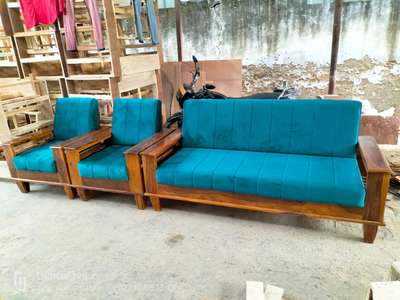 sheesham wood 3+1+1 sofa