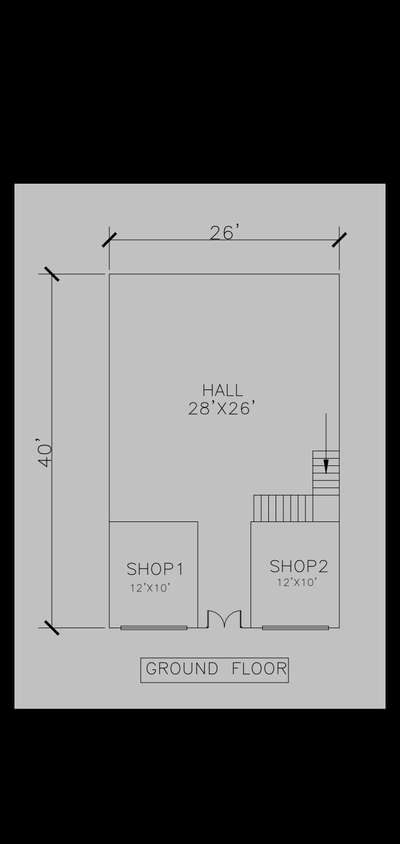 This is G+1  Structure of 40ft.x26ft. plot as per customer requirements