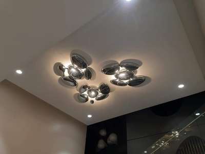 Ceiling #doubleheight #designer lamps #lighting #ceiling #GypsumCeiling