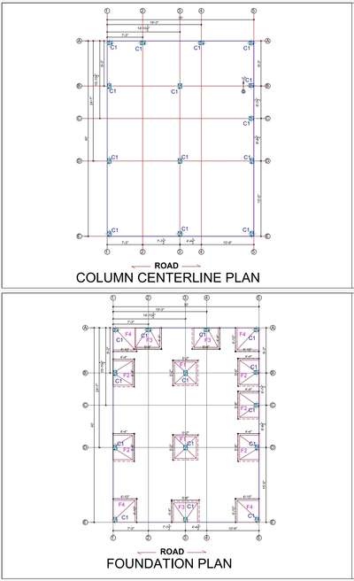 If you also want this type of  your  dream house then you can contact me.
 #columnlayout #centerline #foundations #Structural_Drawing #architecturedesigns  #exteriordesigns