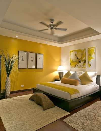 Yelow touch bed room idea. #bedroom  #bedroomidea #yellowcolorbedroim