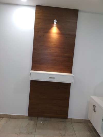 teak veneer with pu white