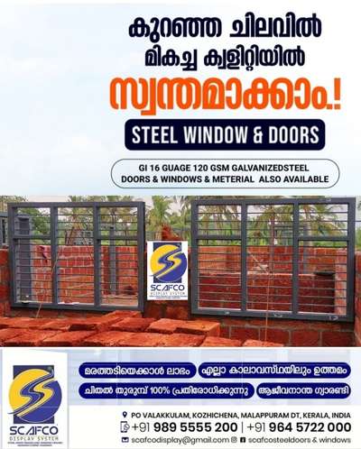 Scafco Steel Door Frame And Window Frames manufacturer 9895555200