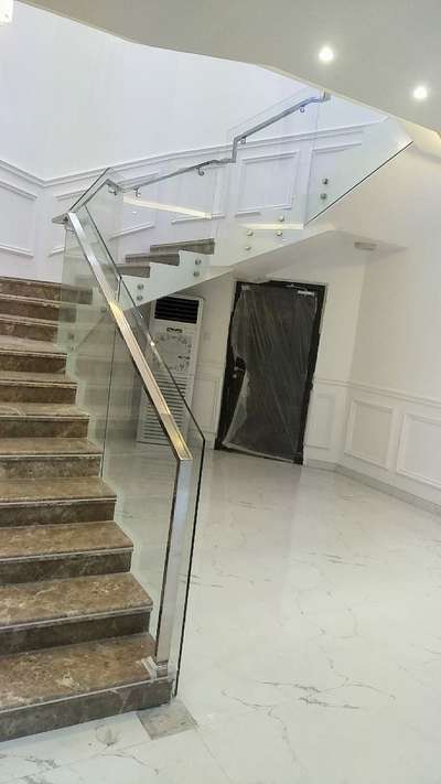 glamour steel glass railing