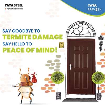 Termites can wreak havoc on your home, but our steel doors and windows provide a solution for long-lasting protection. So it's time to say goodbye to termite damage and hello to peace of mind with our durable and secure products.

#Tatapravesh  #Tatasteel  #wealsomaketomorrow  #steeldoors  #Tata  #beststeeldoors  #beststeeldoor #beststeeldoorinkerala