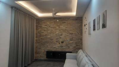 #curtains #tvwall #LivingroomDesigns #interiordesignkerala