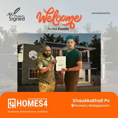 welcome to our family
project signed