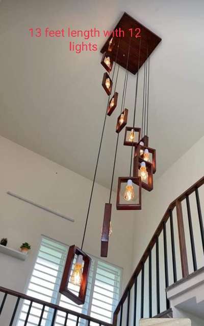wooden double height chandelier for your dream home