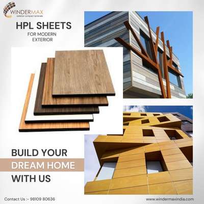 Winder Max India Presenting you exterior elevation product HPL Sheet (High Pressure Laminate)
.
.
High Pressure Laminate
at just 190 per sqft
. 
. 
Stay connected for more information
. 
. 
www.windermaxindia.com
info@windermaxindia.com
Or call us on 9810980278, 9810980397
#hpl #interiordesign #homedecor #interior #bandung #furniture #kitchen #interiordesigner #architect #wallpaper #kitchendesign #sofa #furnituredesign  #designinterior  #furnituremurah #landscapearchitecture #modernhomes #dise #outdoorfurniture #modernhome #luxuryrealestate #outdoors