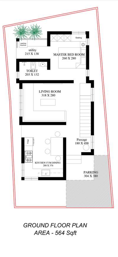 A new planning in a small area about 2.3 cent. #FloorPlans  #SmallHomePlans