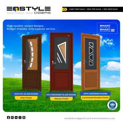 𝗗𝗘𝗦𝗜𝗚𝗡𝗘𝗥 𝗚𝗟𝗔𝗦𝗦 𝗗𝗢𝗢𝗥𝗦🚪

❞ℍ𝕚𝕘𝕙-𝕢𝕦𝕒𝕝𝕚𝕥𝕪, 𝕦𝕟𝕚𝕢𝕦𝕖 𝕕𝕖𝕤𝕚𝕘𝕟𝕤, 𝕓𝕦𝕕𝕘𝕖𝕥-𝕗𝕣𝕚𝕖𝕟𝕕𝕝𝕪, 𝕨𝕚𝕥𝕙 𝕤𝕦𝕡𝕖𝕣𝕚𝕠𝕣 𝕤𝕖𝕣𝕧𝕚𝕔𝕖❞

ℙ𝕍ℂ & 𝕦ℙ𝕍ℂ 𝔻𝕠𝕠𝕣𝕤

✔️𝙈𝙄𝙉𝙄 𝙋𝙑𝘾 𝙂𝙇𝘼𝙎𝙎 𝘿𝙊𝙊𝙍𝙎 (𝙈𝙖𝙩 𝙁𝙞𝙣𝙞𝙨𝙝)
𝑨𝒗𝒂𝒊𝒍𝒂𝒃𝒍𝒆 𝑪𝒐𝒍𝒐𝒖𝒓𝒔: 𝑾𝒉𝒊𝒕𝒆, 𝑫𝒂𝒓𝒌 𝑾𝒐𝒐𝒅, 𝑹𝒐𝒔𝒆 𝑾𝒐𝒐𝒅 & 𝑩𝒓𝒐𝒘𝒏.

✔️𝙋𝙑𝘾 𝘿𝙀𝙎𝙄𝙂𝙉𝙀𝙍 𝙂𝙇𝘼𝙎𝙎 𝘿𝙊𝙊𝙍𝙎 (𝙂𝙡𝙤𝙨𝙨𝙮 𝙁𝙞𝙣𝙞𝙨𝙝)
𝑨𝒗𝒂𝒊𝒍𝒂𝒃𝒍𝒆 𝑪𝒐𝒍𝒐𝒖𝒓𝒔: 𝑾𝒉𝒊𝒕𝒆, 𝑫𝒂𝒓𝒌 𝑾𝒐𝒐𝒅, 𝑻𝒆𝒂𝒌 𝑾𝒐𝒐𝒅, 𝑹𝒐𝒔𝒆 𝑾𝒐𝒐𝒅 & 𝑩𝒓𝒐𝒘𝒏.

✔️𝙪𝙋𝙑𝘾 𝘿𝙀𝙎𝙄𝙂𝙉𝙀𝙍 𝘿𝙊𝙊𝙍𝙎 (𝙇𝙖𝙢𝙞𝙣𝙖𝙩𝙚𝙙 𝙒𝙤𝙤𝙙𝙚𝙣 𝙁𝙞𝙣𝙞𝙨𝙝)
𝑨𝒗𝒂𝒊𝒍𝒂𝒃𝒍𝒆 𝑪𝒐𝒍𝒐𝒖𝒓𝒔: 𝑾𝒉𝒊𝒕𝒆, 𝑫𝒂𝒓𝒌 𝑾𝒐𝒐𝒅, 𝑻𝒆𝒂𝒌 𝑾𝒐𝒐𝒅 & 𝑩𝒓𝒐𝒘𝒏.
















#enstyledoors #pavaratty #thrissur #kerala

#doors #steel #pvc #upvc #frp #fiber #wpc #wood #panel