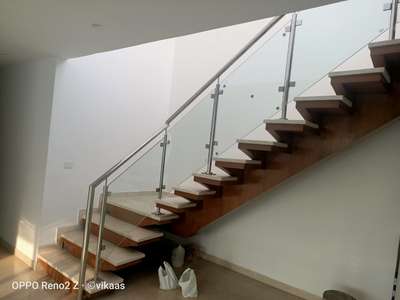 #GlassHandRailStaircase  #glassrailing