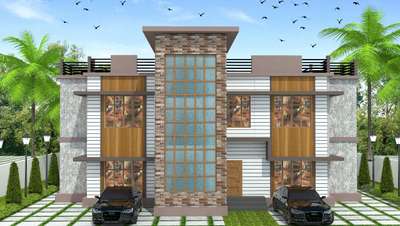 #Palakkad  #3DPlans  #3D_ELEVATION apartment at kanjirapuzha mr,musthafa