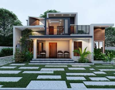 elevation for Mr. ashok 
location :Trivandrum 
3bhk l 2560sqft 

 #render3d  #ElevationHome  #boxtypehouse  #keralahomeconcepts  #budjectfriendly