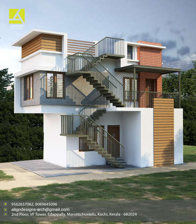 Residential Building at Pachalam
ALIGN DESIGNS 
Architects & Interiors
2nd floor,VF Tower
Edapally,Marottichuvadu
Kochi, Kerala - 682024
Phone: 9562657062