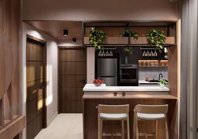 Turning everyday spaces into beautiful homes ✨ Apartment interior project. #Architect  #architecturedesigns  #Architectural&Interior  #InteriorDesigner  #HouseDesigns  #Interior_Designing  #trivandruminteriors  #trivandrumarchitects  #KitchenIdeas  #LivingroomDesigns