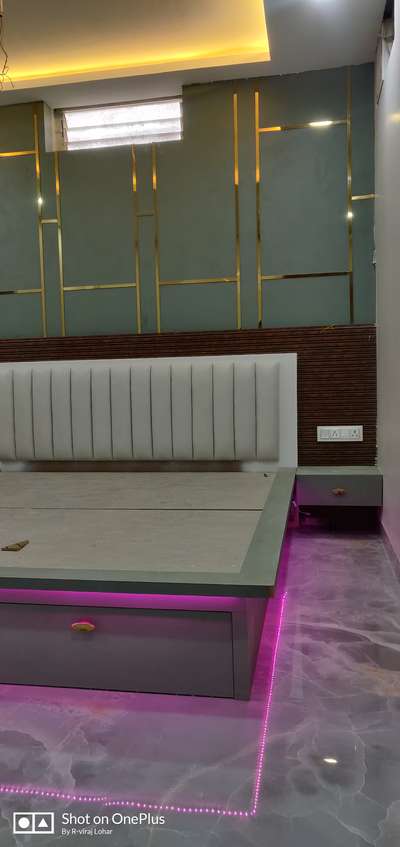 stylish bed by Shree dev interior