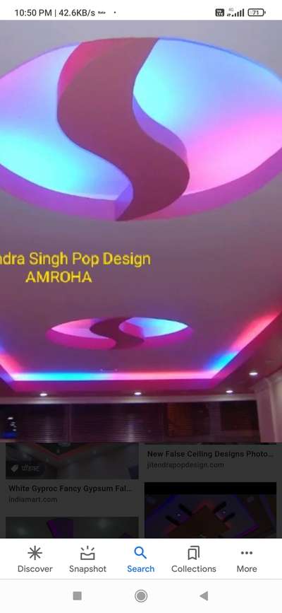 arshad p. o. p  fur ceiling design phone number 9717968516