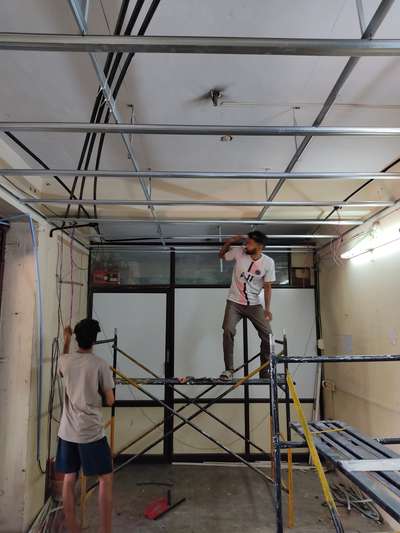 Cieling work on progress #CivilEngineer  #architecturedesigns