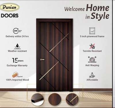 Pappu interior design 
Door design premium look 
 #Veneer  #FrontDoor  #DoorDesigns  #TeakWoodDoors