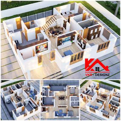 3D FLOOR PLAN 5 VIEW
 #3Dfloorplans  #3dinteriordesign  #KeralaStyleHouse  #budgethomes  #FloorPlans  #InteriorDesigner